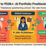 AI portfolio positioning for premium freelance rates India 2026