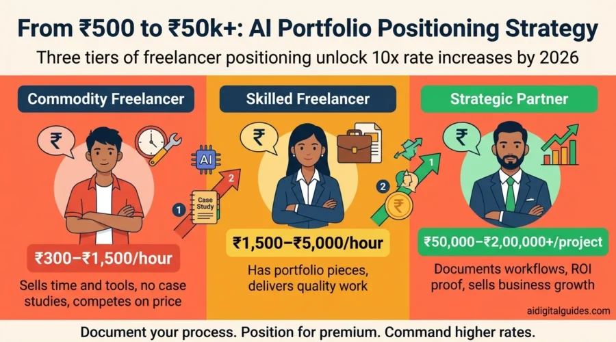 AI Portfolio Positioning for Premium Freelance Rates India 2026